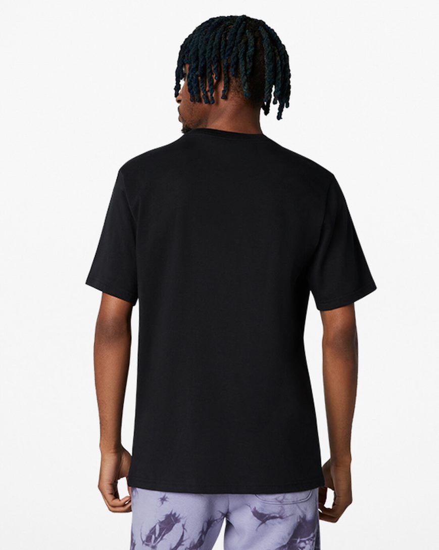 Men's Converse Go-To Embroidered Star Chevron Standard Fit T-Shirts Black | AU C0389N